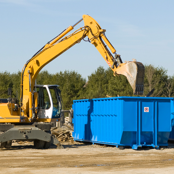 are there any restrictions on where a residential dumpster can be placed in Greenwich